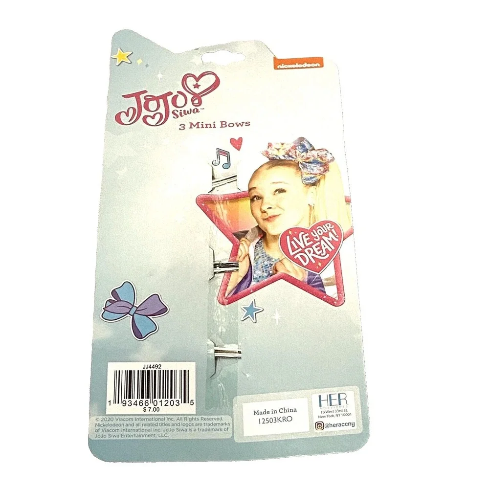 GIRLS‎ HAIR BOWS nickelodeon JOJO